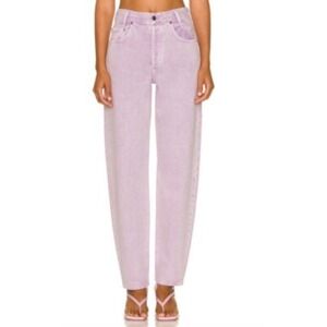 AGOLDE Tapered Baggy High-Waisted Electric Lavender Purple Jeans Womens Size 24‎